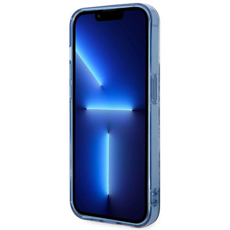 Guess GUHCP14LHGPLHB iPhone 14 Pro 6,1" niebieski/blue hardcase Porcelain Collection