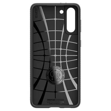 SPIGEN ETUI LIQUID AIR GALAXY S21+ PLUS MATTE BLACK OCHRONNE ANTYPOŚLIZGOWE