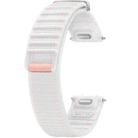 Pasek Fabric Band SamsungET-SVL30SWEGEU do Watch7 / 6 / 5 / 4 20mm S/M różowo-biały/pink-white