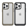 Wzmocnione etui z elastyczną ramką do iPhone 15 Pro Max Outer Space - czerwone