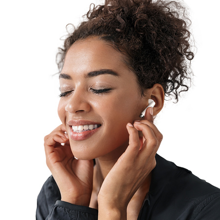 Mcdodo phone headphones, wireless, in-ear, with case, Bluetooth 5, white