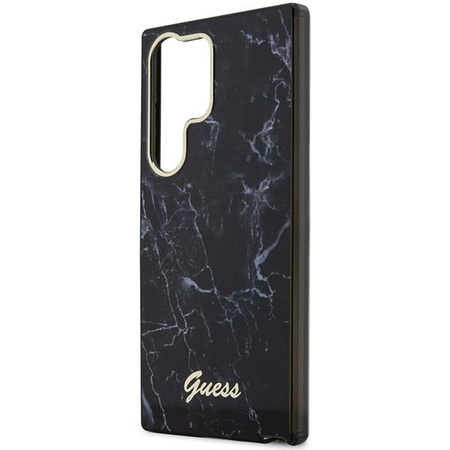 Etui Guess GUHCS23LPCUMAK S23 Ultra S918 - czarne Marble