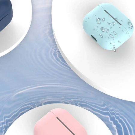 HURTEL ETUI DO AIRPODS 1 2 SILIKONOWY POKROWIEC Z BRELOKIEM KARABIŃCZYK