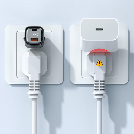 USB/USB-C charger, Nano, with display, Gan 33W Pd, Mcdodo
