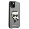 Karl Lagerfeld KLHCP14MSAPKHG iPhone 14 Plus 6,7" srebrny/silver hardcase Saffiano Karl`s Head Patch