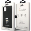 Etui Karl Lagerfeld KLHCN61SMHKNPK na iPhone 11 / Xr - czarne Silicone Ikonik Metal Pin