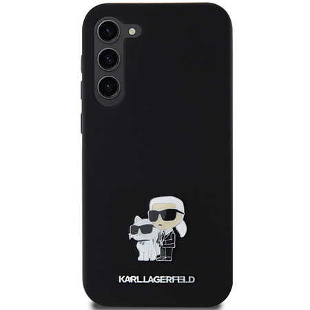 KARL LAGERFELD CASE DO SAMSUNG S24+ S926 SILICONE KARL&CHOUPETTE METAL PIN