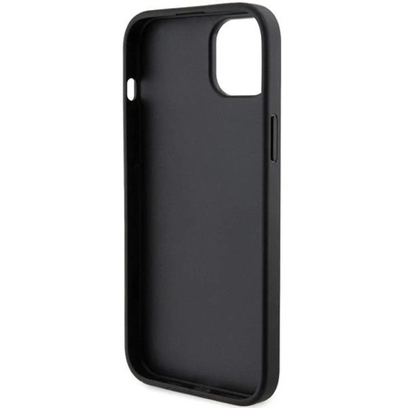 Etui Karl Lagerfeld Saffiano Cardslot Karl&Choupette Metal Pin do iPhone 15 - czarne