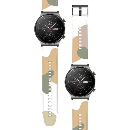 HURTEL PASKI DO HUAWEI WATCH GT2 PRO OPASKA SILIKONOWA WZÓR 7 BRANSOLETKA