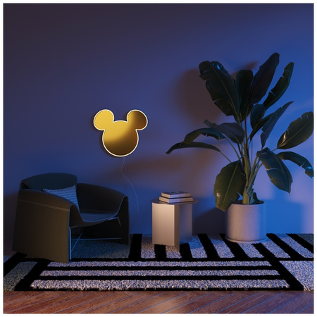 Neon Yellowpop Disney Mickey Mirror      złoty