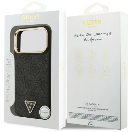 GUESS ETUI DO IPHONE 17 PRO MAX MAGSAFE LOGO 4G Z MAGNETYCZNYM