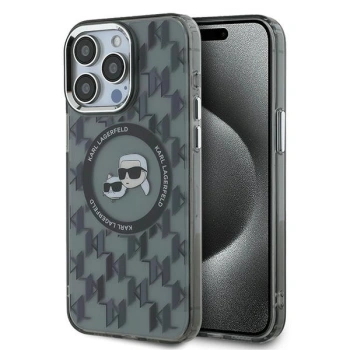 KARL LAGERFELD CASE DO IPHONE 15 PRO 6.1 MONOGRAM CHOUPETTE HEAD DO MAGSAFE