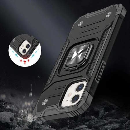WOZINSKY POKROWIEC RING ARMOR DO IPHONE 14 PLUS PANCERNY MAGNETYCZNY UCHWYT