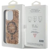 Etui Guess IML GCube MagSafe na iPhone 15 Pro Max - brązowe