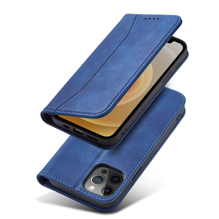 Magnet Fancy Case etui Samsung Galaxy A23 5G pokrowiec z klapką portfel podstawka niebieskie