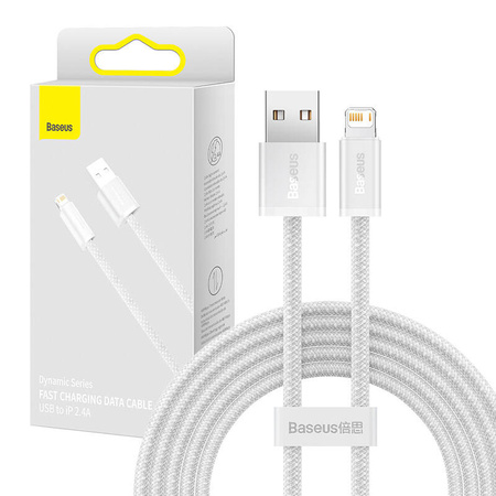 BASEUS KABEL USB DO LIGHTNING 2M 2.4A DO IPHONE 12 13 14 SZYBKOŁADOWARKA