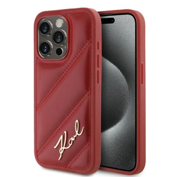 KARL LAGERFELD ETUI HARDCASE DIAGONAL QUILTED SCRIPT DO IPHONE 15 PRO MAX