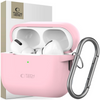 TECH-PROTECT ETUI Z SILIKONU DO AIRPODS PRO 1 2 Z HAKIEM PRZECIWZDERZENIOWE
