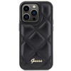 Etui Guess Quilted Metal Logo na iPhone 15 Pro Max - czarne