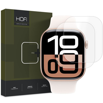 HOFI FOLIA HYDROŻELOWA PRO+ DO APPLE WATCH 10 42 MM 2-PACK WYSOKA ODPORNOŚĆ