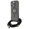 GUESS ETUI HARDCASE DO IPHONE 16 PRO MAX CROSSBODY CORD DO MAGSAFE BLACK