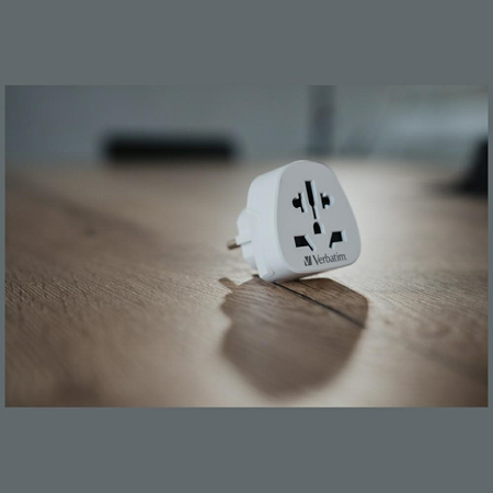 VERBATIM ADAPTER PRZEJŚCIÓWKA DO EU UK US ZŁĄCZE BIAŁY DO ŁADOWANIA 49549