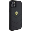 Etui Ferrari Quilted Metal Logo do iPhone 15 Plus - czarne