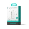 Powerbank Joyroom JR-PR2L 10000mAh 35W z wbudowanym zwijanym kablem USB-C i kablem-smyczą Lightning - biały