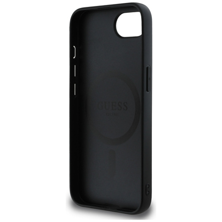 GUESS ETUI RING CLASSIC LOGO DO IPHONE 16E DO MAGSAFE Z MAGNETYCZNYM