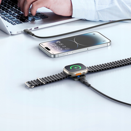 MCDODO SZYBKA ŁADOWARKA INDUKCYJNA DO APPLE WATCH 2 3 4 5 6 SE 7 8 9 ULTRA