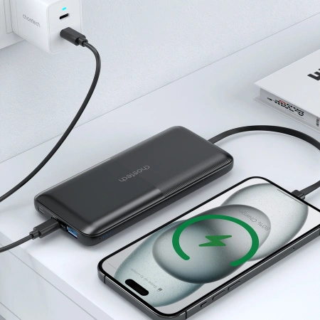 CHOETECH POWERBANK B654 10000MAH DO MICRO USB DO LIGHTNING Z WBUCZONYM
