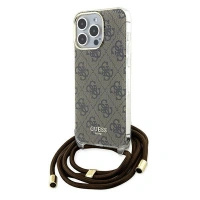 GUESS ETUI HARD CASE DO IPHONE 15 PRO MAX 6.7 CROSSBODY CORD 4G PRINT