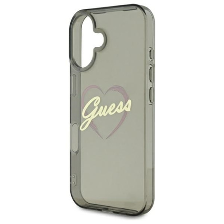 GUESS POKROWIEC HARDCASE DO IPHONE 16 6.1 IML HEART OCHRONA TELEFONU