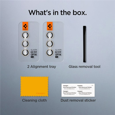 Spigen Glass tR EZ Fit Optik Pro 2 Pack, yellow - Samsung Galaxy S24+