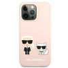 Karl Lagerfeld KLHMP13LSSKCI iPhone 13 Pro / 13 6,1" hardcase jasnoróżowy/light pink Silicone Ikonik Karl & Choupette Magsafe