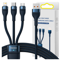 BASEUS KABEL USB 3W1 DO LIGHTNING USB-C MICRO USB 100W 1.2M DO TELEFONÓW