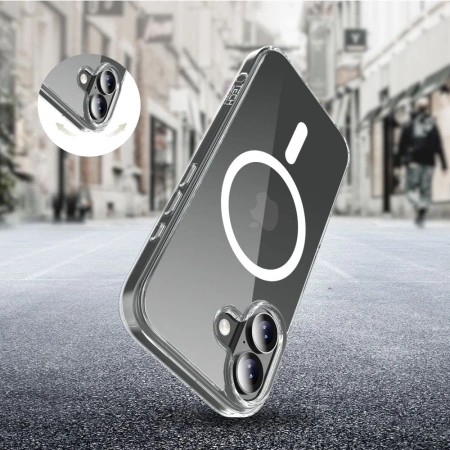 Etui Tech-Protect FlexAir Hybrid MagSafe na iPhone 17 - przezroczyste