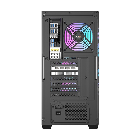 Obudowa komputerowa Darkflash DS900WD (czarna) + 4 wentylatory