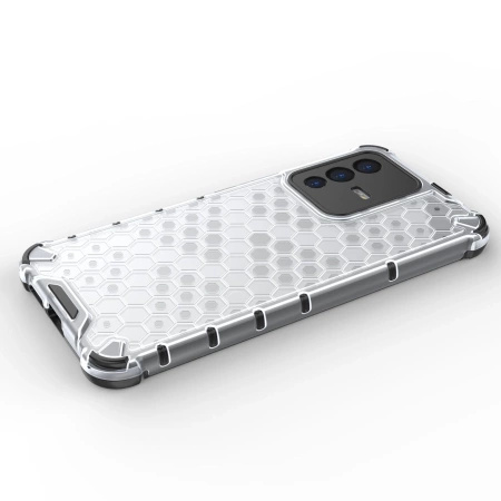 HURTEL ETUI PANCERNE DO VIVO V23 5G HONEYCOMB Z ŻELOWĄ RAMKĄ OCHRONNE