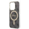 Guess zestaw ładowarka MagSafe + etui do iPhone 14 Pro Max 6,7" czarne 4G Print (GUBPP14XH4EACSK)