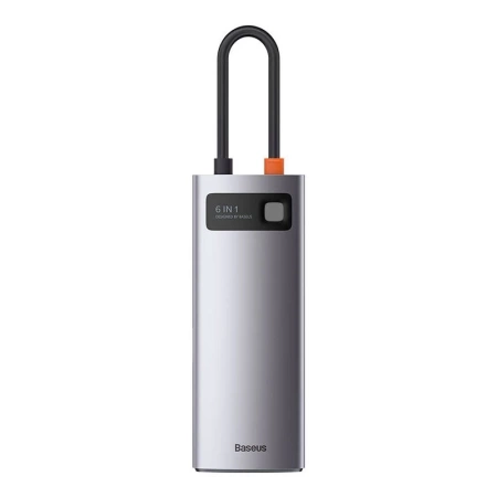 BASEUS HUB 6W1 PRZEJŚCIÓWKA USB-C DO MACBOOKA 3X USB 3.0 HDMI PD ETHERNET