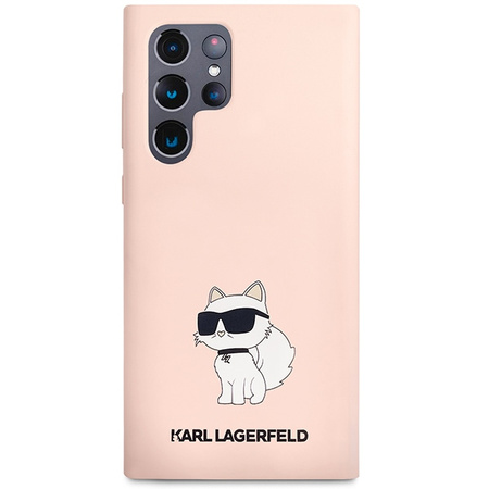KARL LAGERFELD ETUI HARDCASE DO SAMSUNG S23 ULTRA S918 SILICONE CHOUPETTE