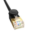 Baseus szybki kabel sieciowy RJ45 cat. 7 10Gbps 5m cienki czarny