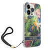 Guess GUOHCP14LHFLSB iPhone 14 Pro 6,1" niebieski/blue hardcase Flower Strap