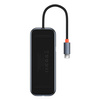 Baseus AcmeJoy HUB 4-portowy (USB-C do 1x USB-C PD&Data/3x USB3.0) ciemnoszary (WKJZ010313)