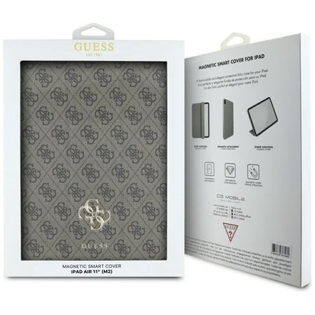 Guess GUFC11RM24PS4SGW iPad Air 11      2024/2025 brązowy/brown Magnetic 4G Big Logo