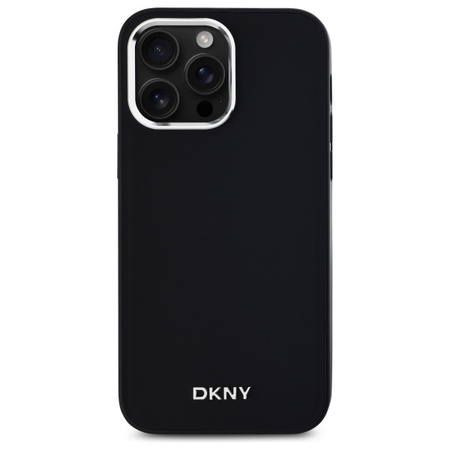 DKNY ETUI PLAIN LOGO DO IPHONE 14 PRO MAX 6.7 Z DO MAGSAFE I METALOWYM LOGO