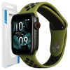 BELINE PASEK APPLE WATCH SPORT SILICONE DO 38 40 41MM ZIELONO-CZARNY