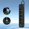 TECH-PROTECT LISTWA ZASILAJĄCA DO SMARTFONÓW 4 GNIAZDA 2 USB 1 TYPE-C 200CM