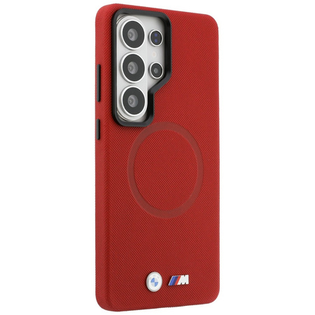Etui BMW M Metal Logo MagSafe do Samsung Galaxy S26 Ultra czerwony